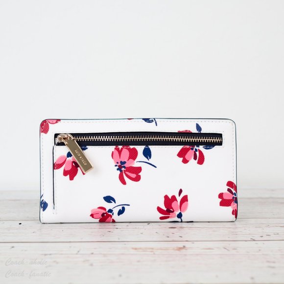 NWT Kate Spade Staci Tea Garden Toss Slim Wallet - Picture 2 of 7